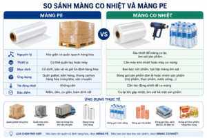 So Sánh Màng Co Nhiệt Và Màng PE